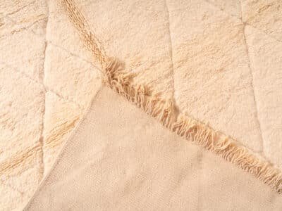 7x9 Moroccan Large White Carpet - Image 10