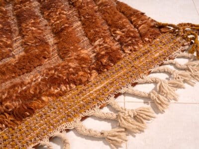 5x7 Moroccan Brown Carpet - Image 6