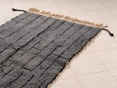 4x6 Berber Rug Gray - Image 3