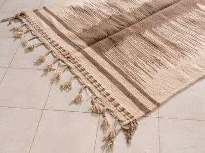 5x9 Brown Kilim Rug - Image 5