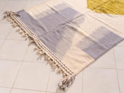 5x9 Abstract Kilim Rug - Image 4