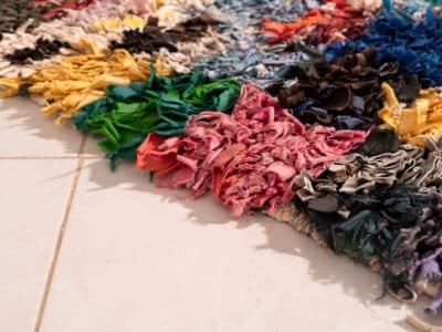 3X6 Handmade Cotton Rug - Image 4