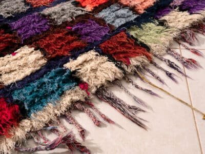 3x6 Multicolor Carpet Moroccan - Image 7