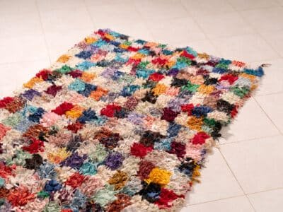 4x7 Moroccan Cotton Rug - Image 3