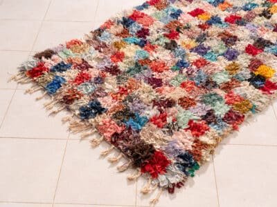 4x7 Moroccan Cotton Rug - Image 4
