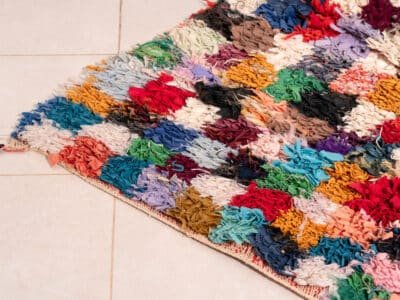 4x7 Moroccan Cotton Rug - Image 5