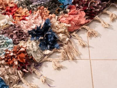 4x7 Moroccan Cotton Rug - Image 6