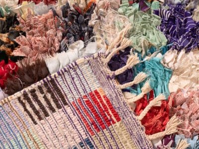 4x7 Moroccan Cotton Rug - Image 9