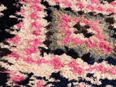 3X5 Black Pink Rug - Image 7