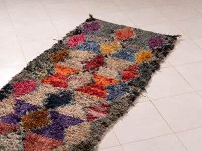 3x8.5 Dark Runner Rug Morocco - Image 3