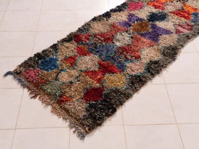 3x8.5 Dark Runner Rug Morocco - Image 4