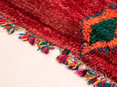 3x6 Moroccan Red Area Rug - Image 6