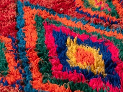 3x6 Moroccan Red Area Rug - Image 8