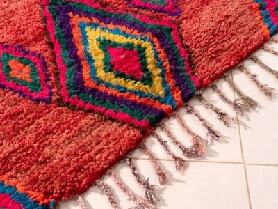 3x6 Moroccan Red Area Rug - Image 5