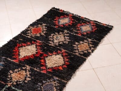 3x8 Black Area Rug - Image 3