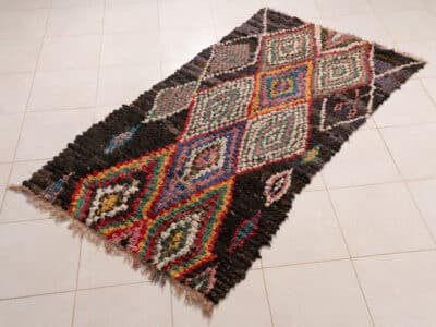 3X6 Black Berber Rug - Image 2