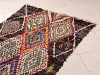 3X6 Black Berber Rug - Image 3