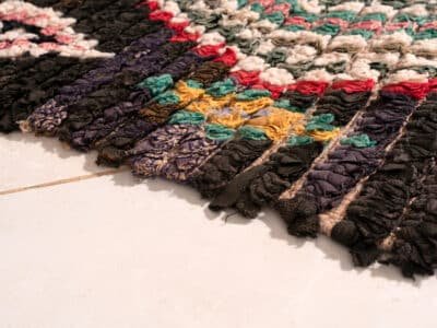 3X6 Black Berber Rug - Image 7
