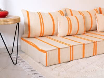 210cm // 7 ft Boho Style Floor Couch - Image 6