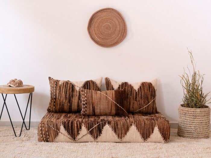 Floor Couch Brown