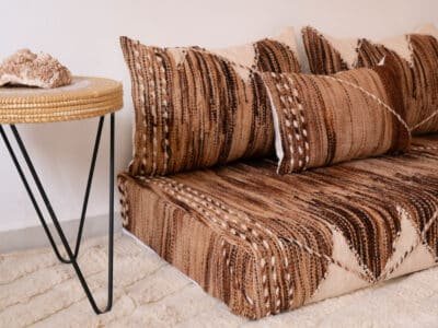 120cm // 4 ft Floor Couch Brown - Image 6
