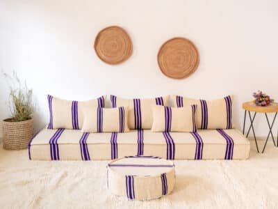 210cm // 7 ft Floor Sofa Boho Style - Image 2