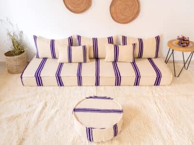 210cm // 7 ft Floor Sofa Boho Style - Image 5