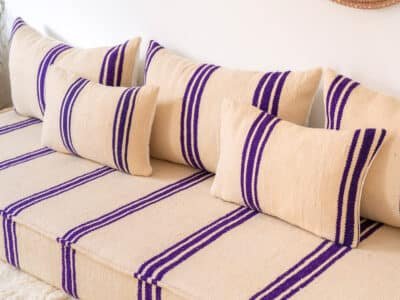 210cm // 7 ft Floor Sofa Boho Style - Image 10