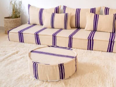 210cm // 7 ft Floor Sofa Boho Style - Image 6