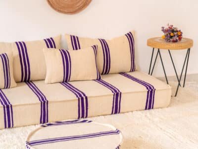 210cm // 7 ft Floor Sofa Boho Style - Image 7