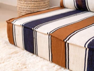 210cm // 7 ft Striped Floor Sofa - Image 11