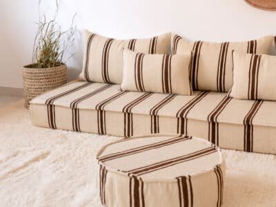 210cm // 7 ft Sofa Boho Style - Image 6