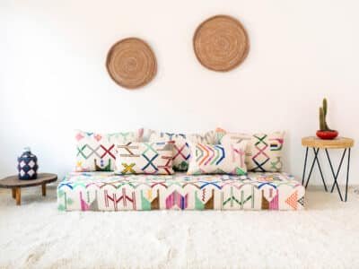 180cm // 6 ft Colourful Floor Sofa Morocco - Image 2