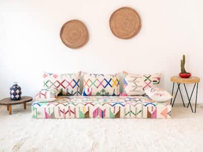 180cm // 6 ft Colourful Floor Sofa Morocco - Image 3