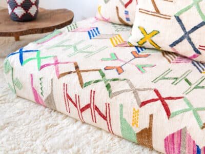 180cm // 6 ft Colourful Floor Sofa Morocco - Image 7