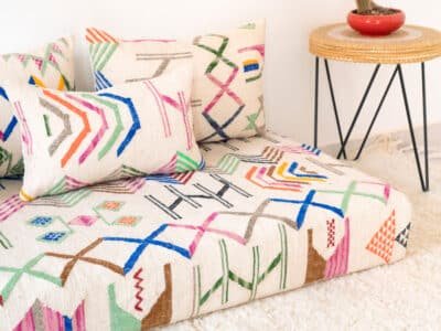 180cm // 6 ft Colourful Floor Sofa Morocco - Image 8