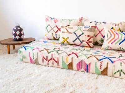 180cm // 6 ft Colourful Floor Sofa Morocco - Image 10