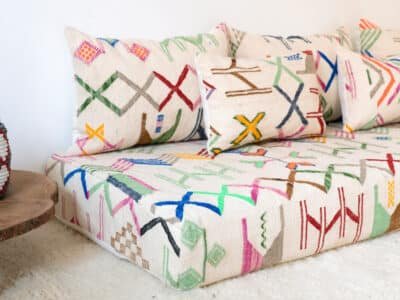 180cm // 6 ft Colourful Floor Sofa Morocco - Image 9