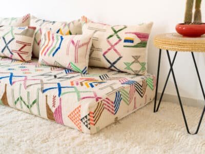 180cm // 6 ft Colourful Floor Sofa Morocco - Image 11