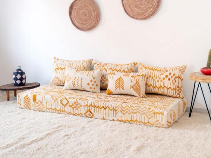 Floor Sofa Berber Yellow