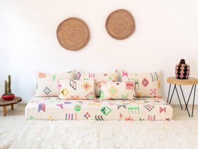 180cm // 6 ft Colourful Floor Sofa Berber - Image 2