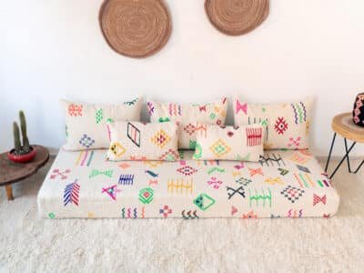 180cm // 6 ft Colourful Floor Sofa Berber - Image 5