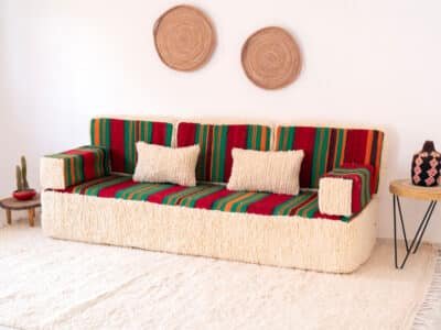 210cm // 7ft Handmade Moroccan Loveseat Covers - Image 2