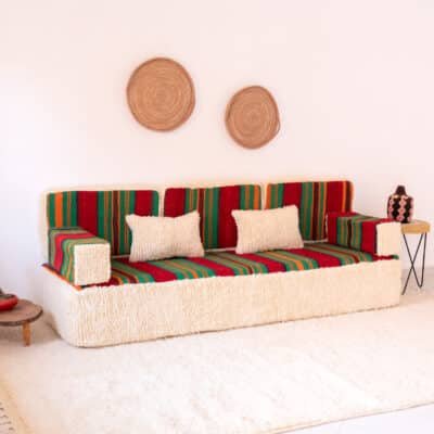 210cm // 7ft Handmade Moroccan Loveseat Covers - Image 5