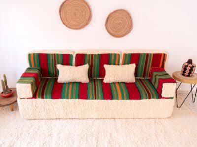 210cm // 7ft Handmade Moroccan Loveseat Covers - Image 4