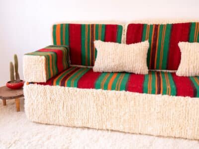 210cm // 7ft Handmade Moroccan Loveseat Covers - Image 6