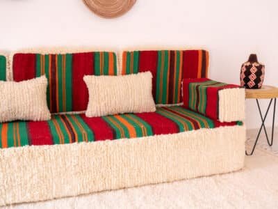 210cm // 7ft Handmade Moroccan Loveseat Covers - Image 7