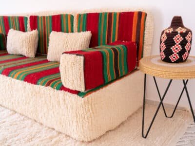 210cm // 7ft Handmade Moroccan Loveseat Covers - Image 8