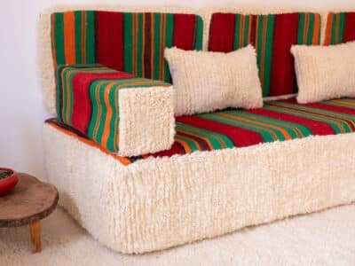 210cm // 7ft Handmade Moroccan Loveseat Covers - Image 9