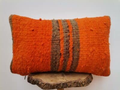 12x20 Orange Berber Pillow - Image 3
